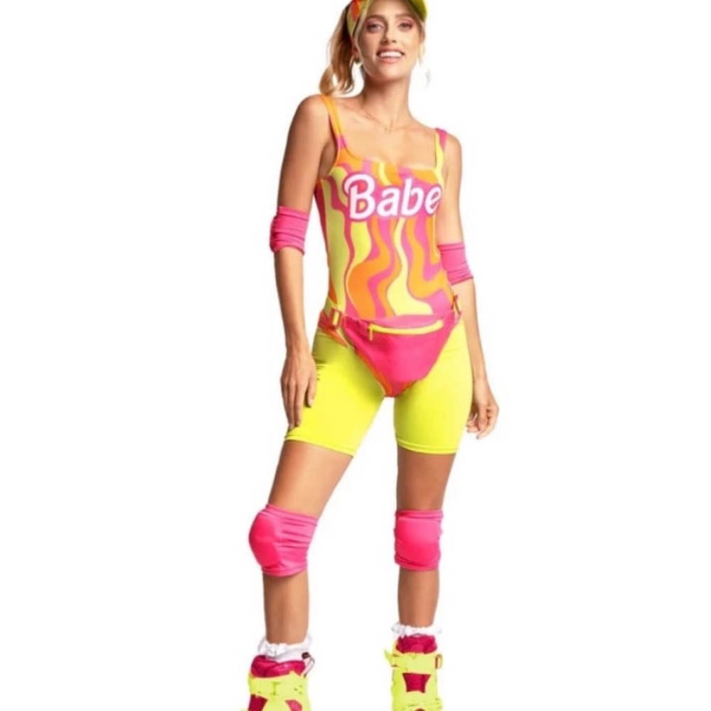 NWT Barbie babe rollerskater costume XL
